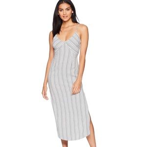 Amuse Society White Striped Dress